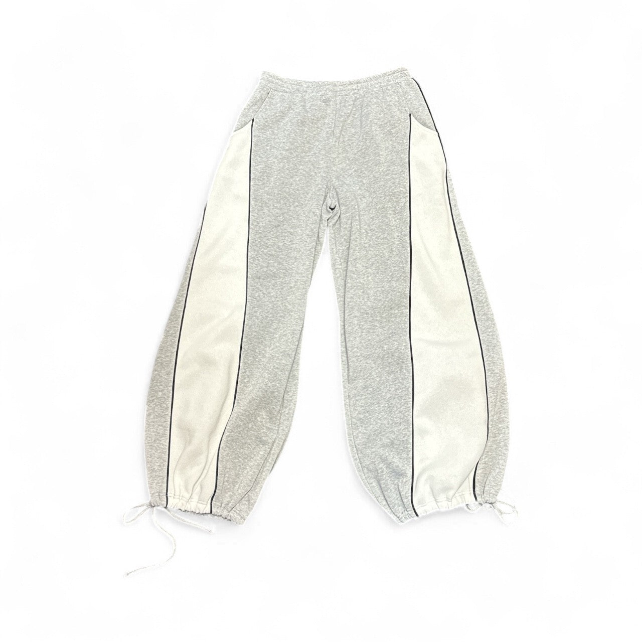 Grey and white sweatpants